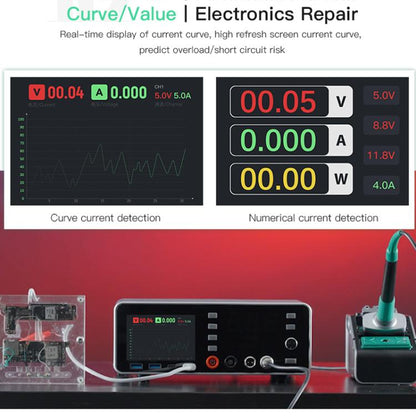 TBK-219 20V / 5A All-purpose Integrated Workstation Power Supply with C210 Soldering Iron, Plug:UK Plug