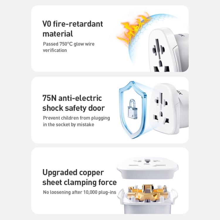 MOMAX UA13 2500W 1-World Global Adapter Socket(US Plug)