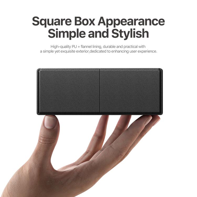 For Apple Mac Mini M4 / M4 Pro DUX DUCIS PU Leather Protective Storage Box(Black)