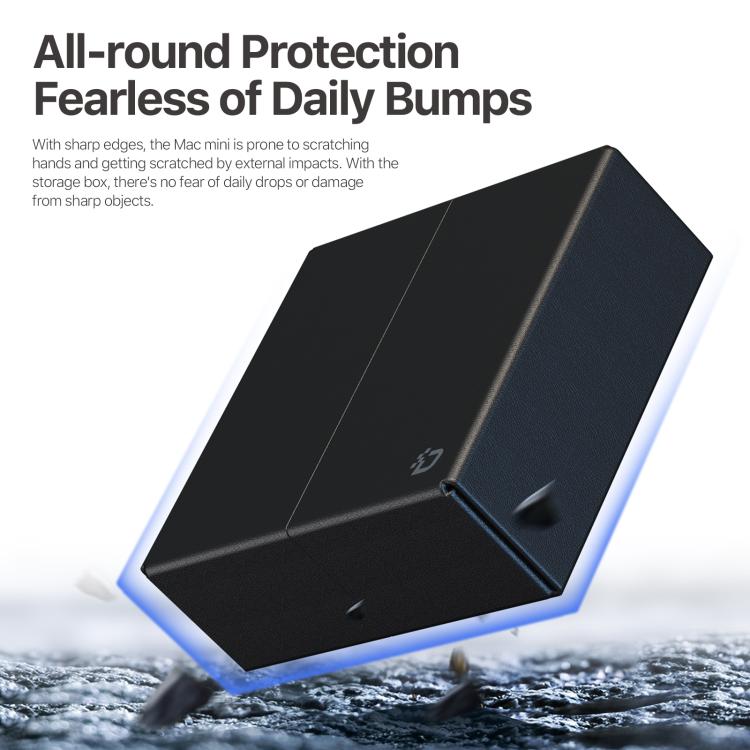For Apple Mac Mini M4 / M4 Pro DUX DUCIS PU Leather Protective Storage Box(Black)