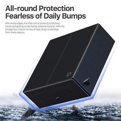 For Apple Mac Mini M4 / M4 Pro DUX DUCIS PU Leather Protective Storage Box(Black)