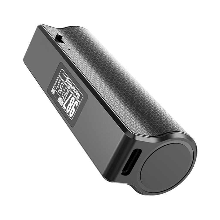 JNN Q70P OLED Display Magnetic Noise Reduction Voice Recording Pen Support APP Control, Memory:128GB(Black)