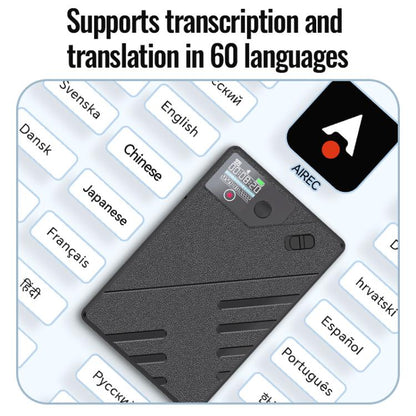 JNN A5 OLED Display Smart AI Magnetic Recorder Support APP Control, Memory:32GB(Black)