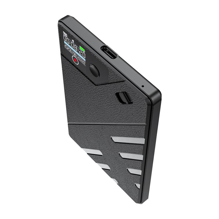 JNN A5 OLED Display Smart AI Magnetic Recorder Support APP Control, Memory:128GB(Black)