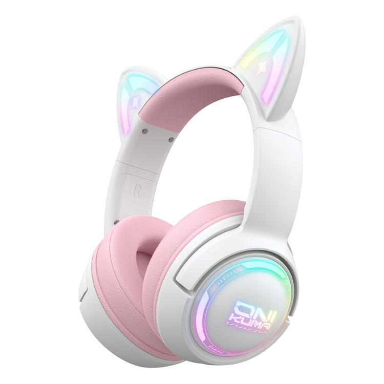 ONIKUMA GT838 2.4G Head-mounted Wireless Bluetooth Headphone(Pink)