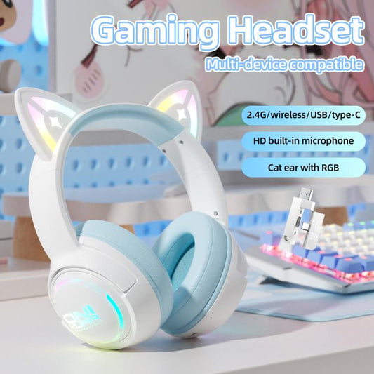 Casque Bluetooth sans fil supra-auriculaire ONIKUMA GT838 2.4G (bleu)