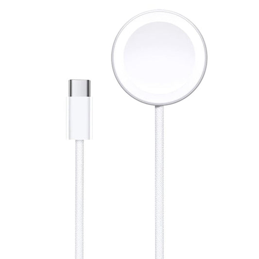 For Apple Watch Series xDfind Aluminum Alloy Shell Magnetic Wireless Watch Charger, Interface:Type-C(White)