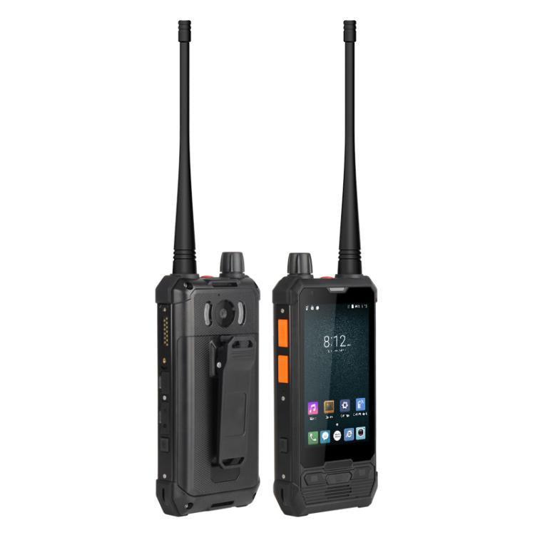 Téléphone robuste UNIWA P2 Plus UHF Talkie-Walkie, 3 Go + 32 Go, Android 9.0 Mediatek MT6762 Octa Core de 4,0 pouces, Réseau: 4G, NFC, Prise: prise britannique (Noir)