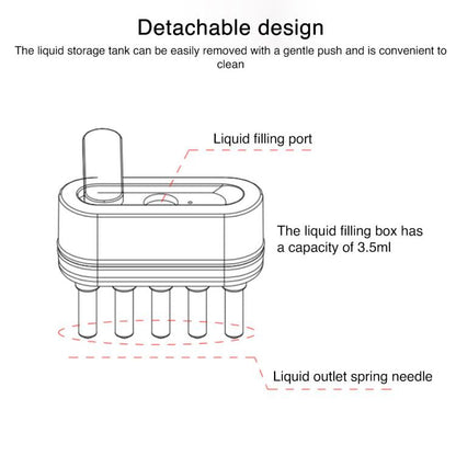 K-SKIN KD3806 EMS Micro-current IPL Hair Care Massage Comb(White)