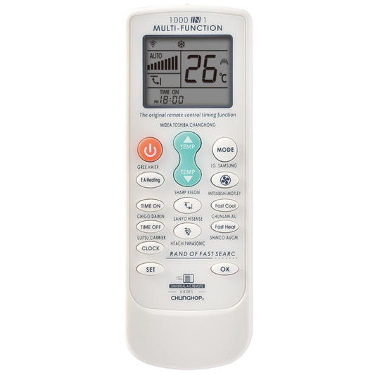 Télécommande universelle de climatiseur CHUNGHOP K-830ES avec fonction d'appairage par bouton de marque
