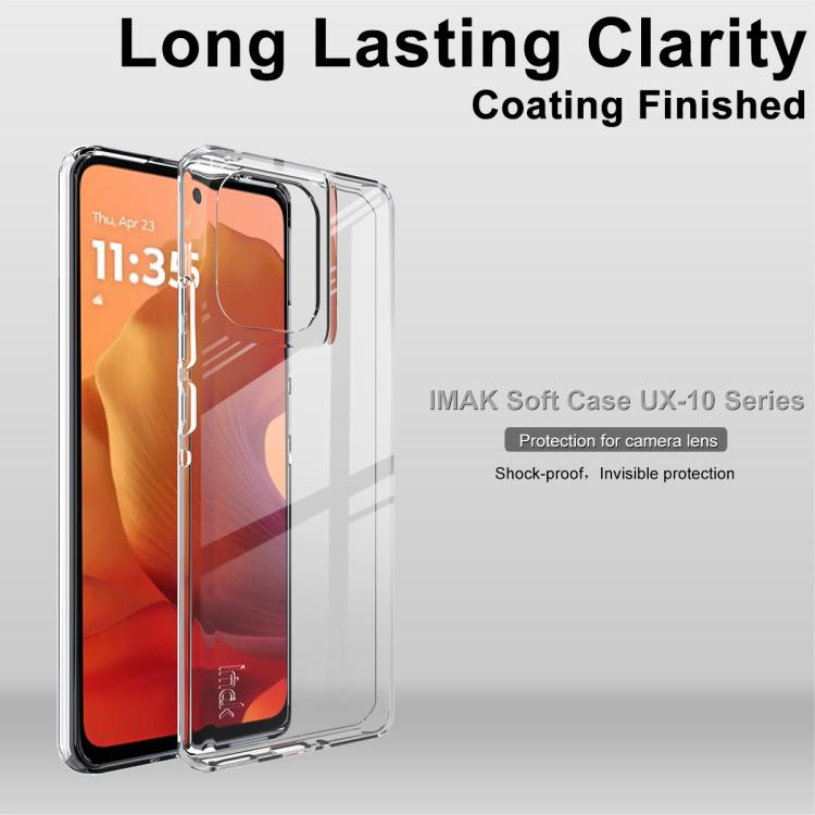 For Motorola Edge 50 5G / 50 Pro 5G imak UX-10 Series Transparent Shockproof TPU Phone Case(Transparent)