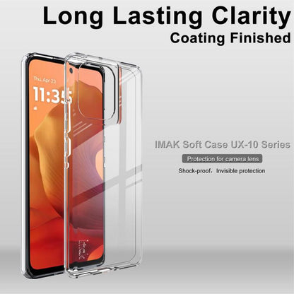 For Motorola Edge 50 5G / 50 Pro 5G imak UX-10 Series Transparent Shockproof TPU Phone Case(Transparent)