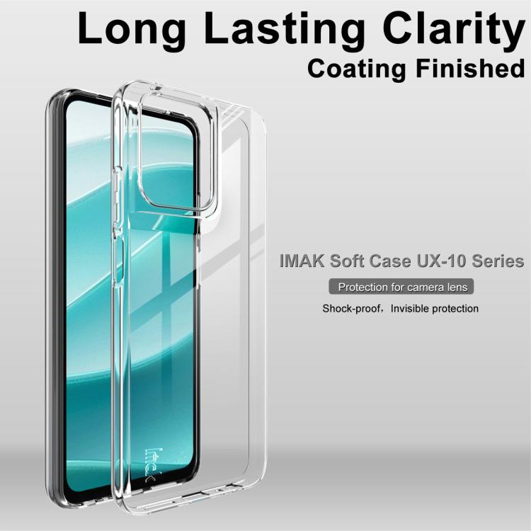 For Motorola Moto G 5G 2025 imak UX-10 Series Transparent Shockproof TPU Phone Case(Transparent)