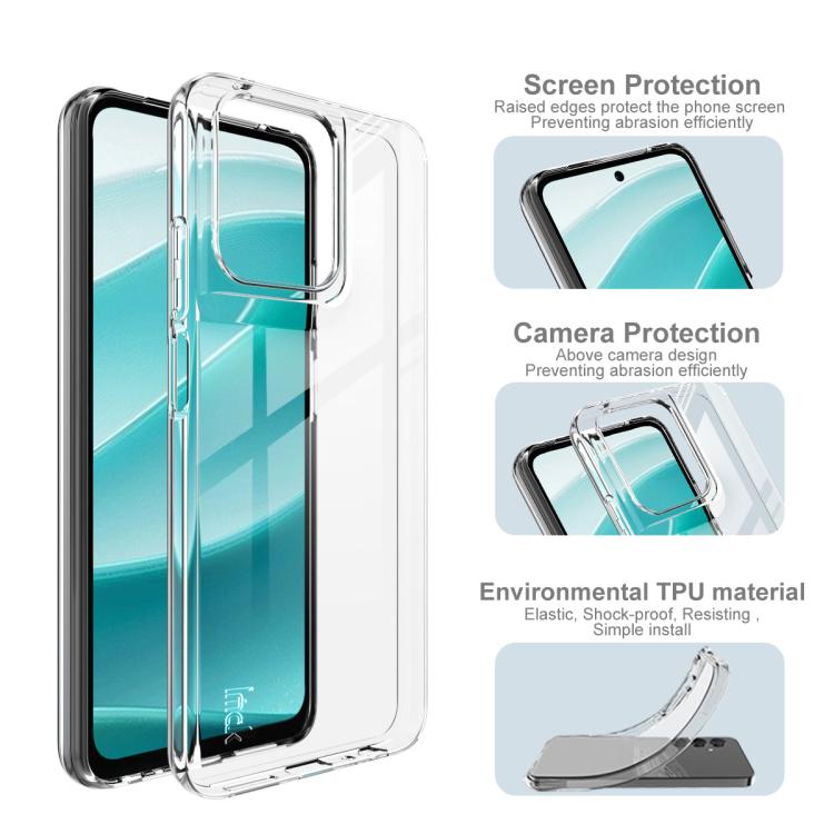 For Motorola Moto G 5G 2025 imak UX-10 Series Transparent Shockproof TPU Phone Case(Transparent)