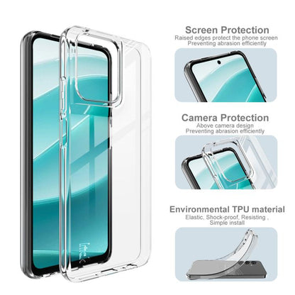 For Motorola Moto G 5G 2025 imak UX-10 Series Transparent Shockproof TPU Phone Case(Transparent)