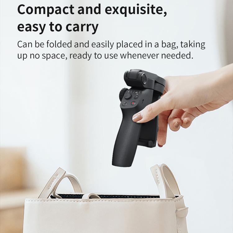 FUNSNAP CM8 Smartphone Stabilizer Foldable 3-axis Anti-shake Vlog Shooting Gimbal, Basic Version(Black)