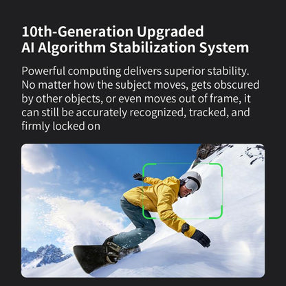 FUNSNAP CM8 Smartphone Stabilizer Foldable 3-axis Anti-shake Vlog Shooting Gimbal, Basic Version(Black)