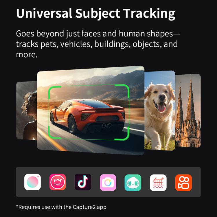 FUNSNAP CM8 Smartphone Stabilizer Foldable 3-axis Anti-shake Vlog Shooting Gimbal, Basic Version(Black)