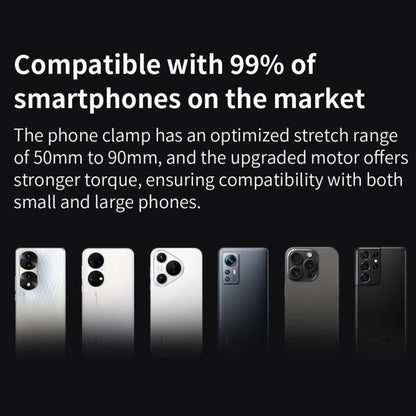 FUNSNAP CM8 Smartphone Stabilizer Foldable 3-axis Anti-shake Vlog Shooting Gimbal, Basic Version(Black)