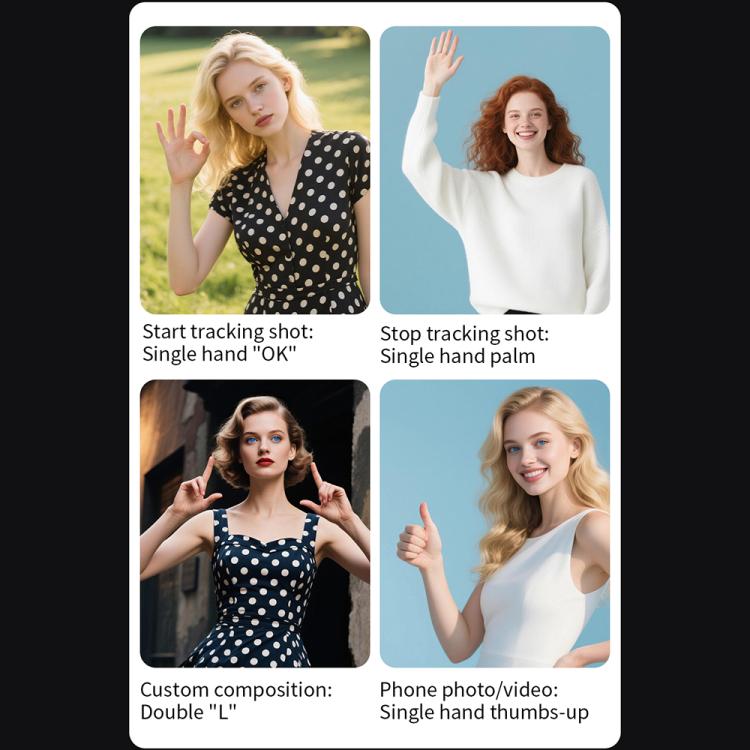 FUNSNAP CM8 Smartphone Stabilizer Foldable 3-axis Anti-shake Vlog Shooting Gimbal, Basic Version(Black)