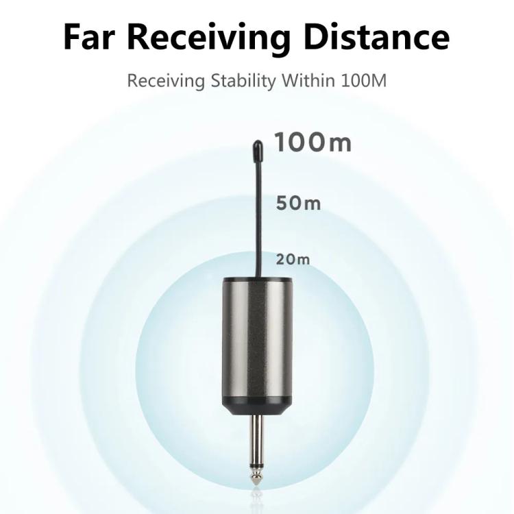 XTUGA  A1 UHF Wireless Headset Lavalier Microphone System with Bodypack Transmitter(Black)