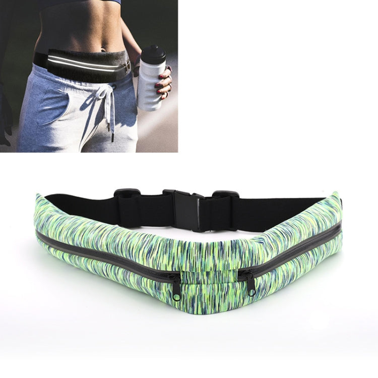 YIPINU YS13 Sac banane de sport étanche pour extérieur, invisible, antivol, pour téléphone portable (vert)