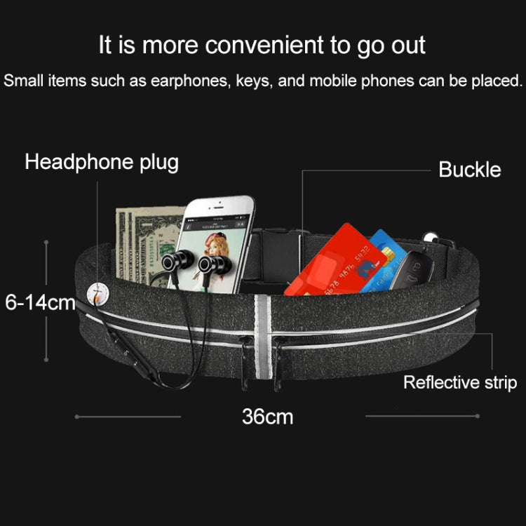 YIPINU YS13 Sac Banane de Sport Extérieur Étanche Sac de Rangement Invisible Antivol pour Téléphone Portable avec Trou pour Écouteurs (Rouge)