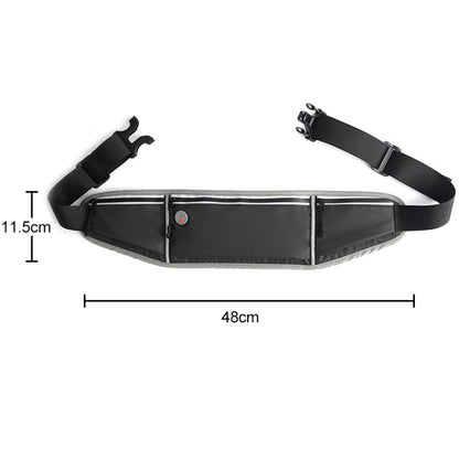 YIPINU YSU Sac Banane de Sport Ultra-fin Étanche pour Téléphone Portable pour Marathon en Plein Air (Noir)