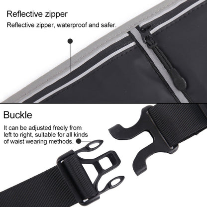 YIPINU YSU Sac Banane de Sport Ultra-fin Étanche pour Téléphone Portable pour Marathon en Plein Air (Noir)