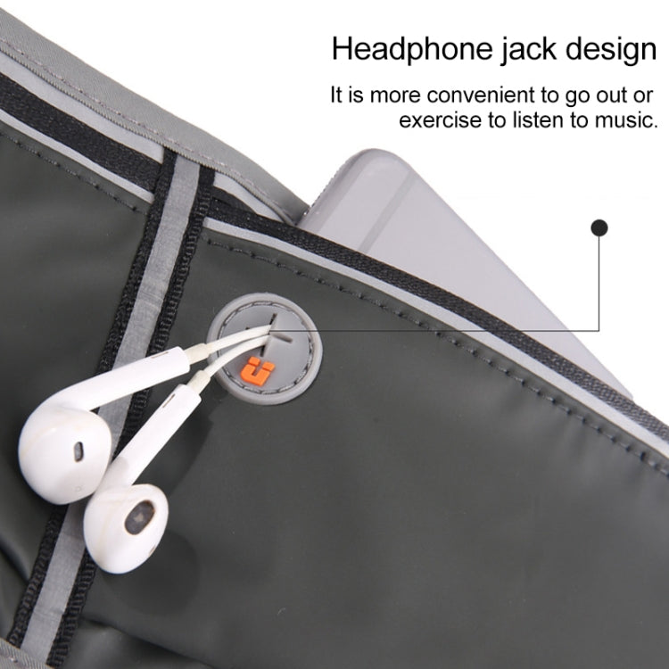 YIPINU YSU Sac Banane de Sport Ultra-fin Étanche pour Téléphone Portable pour Marathon en Plein Air (Noir)