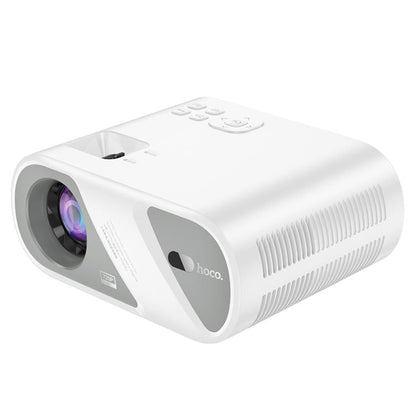 hoco DT1 1280x720P 140ANSI WiFi Bluetooth Wireless Projector Same Screen Version, US Plug(White)