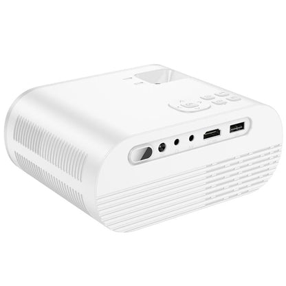 hoco DT1 1280x720P 140ANSI WiFi Bluetooth Wireless Projector Same Screen Version, US Plug(White)