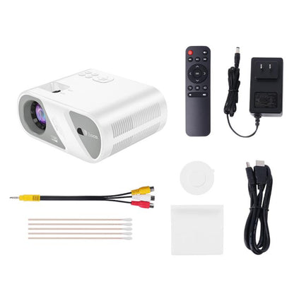 hoco DT1 1280x720P 140ANSI WiFi Bluetooth Wireless Projector Same Screen Version, US Plug(White)