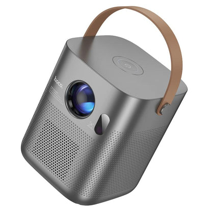 hoco DT4 1280x720P 190ANSI Smart Full Autofocus Projector Android Version, US Plug(Metal Grey)