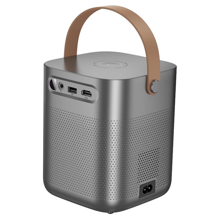 hoco DT4 1280x720P 190ANSI Smart Full Autofocus Projector Android Version, UK Plug(Metal Grey)