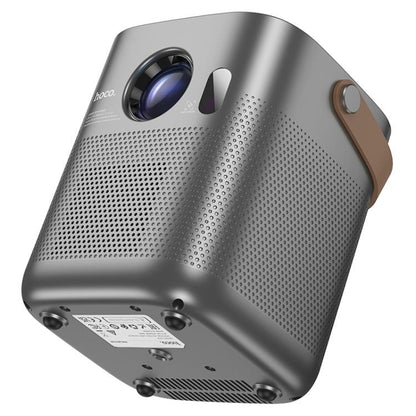 hoco DT4 1280x720P 190ANSI Smart Full Autofocus Projector Android Version, UK Plug(Metal Grey)