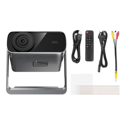 hoco DT5 1920x1080P 270ANSI Smart Electric Focus Projector Android Version, EU Plug(Metal Grey)