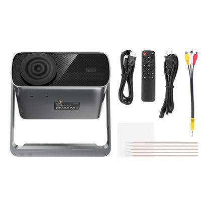 hoco DT5 1920x1080P 270ANSI Smart Electric Focus Projector Android Version, US Plug(Metal Grey)