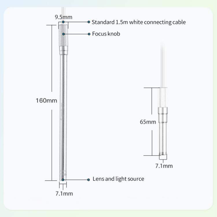 Supereyes Y002 200W HD USB Industrial Dispensing Machine Endoscope Electron Microscope(Silver)