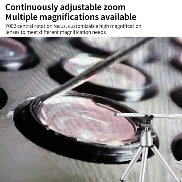 Supereyes Y002 200W HD USB Industrial Dispensing Machine Endoscope Electron Microscope(Silver)