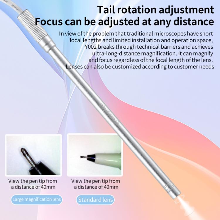 Supereyes Y002 200W HD USB Industrial Dispensing Machine Endoscope Electron Microscope(Silver)