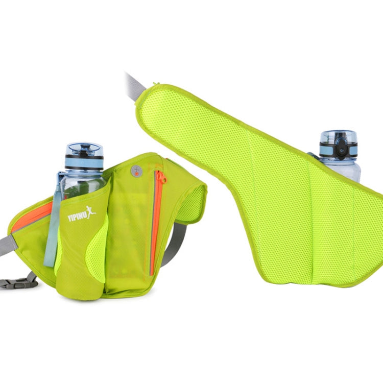 YIPINU YS9 Sac de taille étanche pour téléphone portable, sac de sport pour cyclisme et alpinisme, avec porte-bouteille (vert)