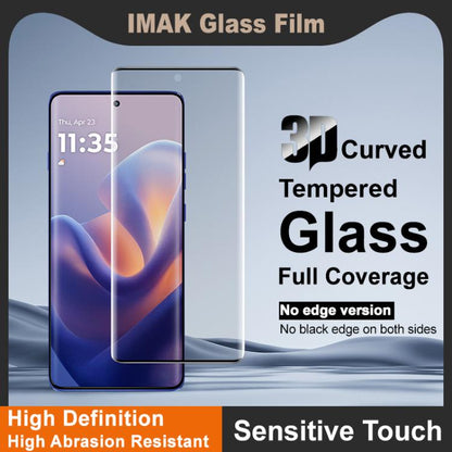 For Motorola Edge 60S 5G imak No Edge Version 3D Curved Full Screen Tempered Glass Film, Support Fingerprint Unlocking