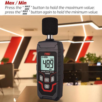 TRSI TA656A Digital Noise Measuring Meter Decibel Detector Device