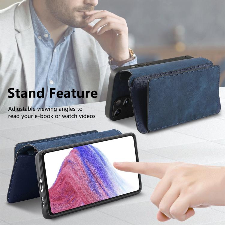 For Huawei nova 13 Pro CaseNeo MagSafe RFID Anti-theft Zipper Wallet Retro Leather Phone Case(Blue)