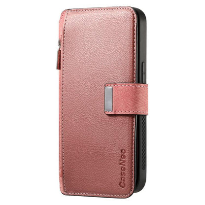 For Huawei Pura 70 Ultra CaseNeo MagSafe RFID Anti-theft Zipper Wallet Retro Leather Phone Case(Pink)