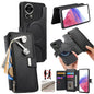 For Huawei nova 13 / 12 CaseNeo MagSafe RFID Anti-theft Zipper Wallet Retro Leather Phone Case(Black)