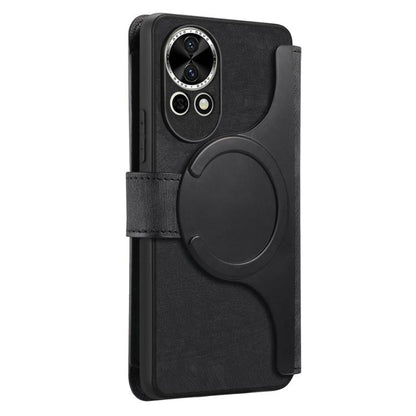 For Huawei nova 13 / 12 CaseNeo MagSafe RFID Anti-theft Zipper Wallet Retro Leather Phone Case(Black)