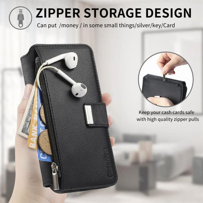 For Huawei nova 13 / 12 CaseNeo MagSafe RFID Anti-theft Zipper Wallet Retro Leather Phone Case(Black)