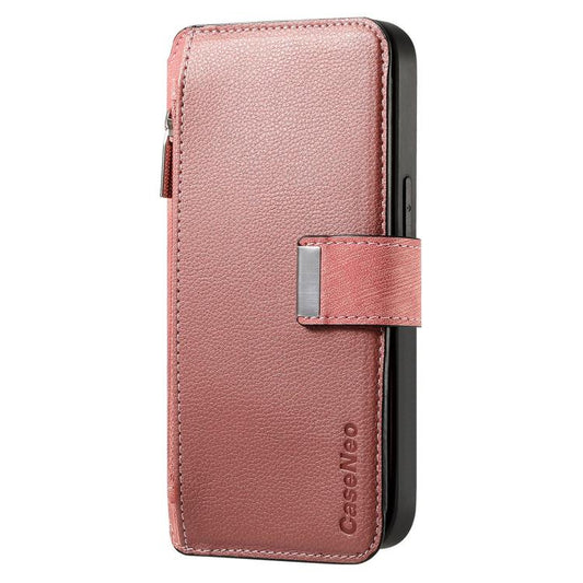 For Huawei nova 13 / 12 CaseNeo MagSafe RFID Anti-theft Zipper Wallet Retro Leather Phone Case(Pink)
